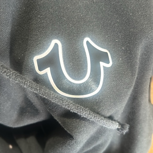 True Religion Charcoal Hoodie for Men. - Picture 4 of 5